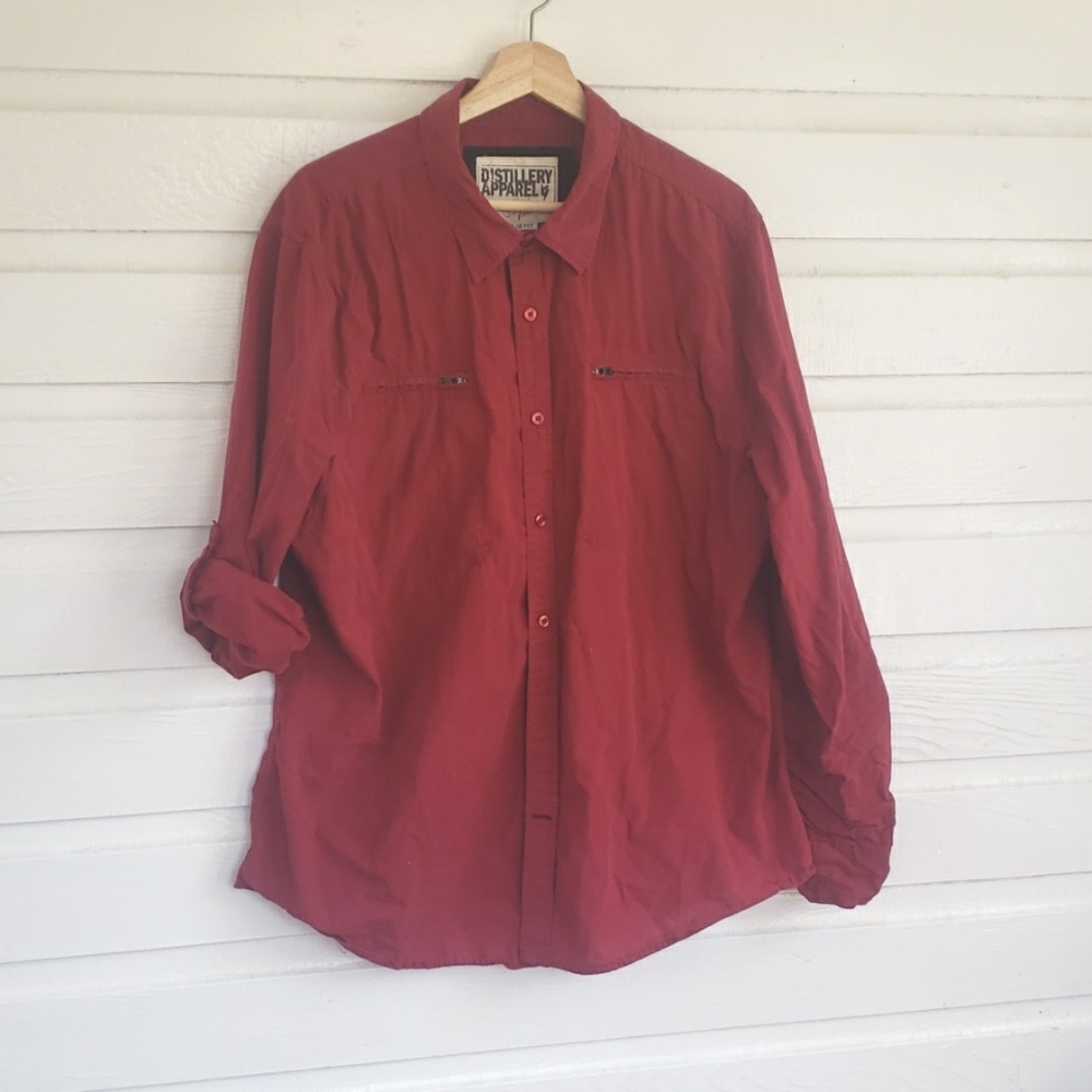 Distillery XXL Burgundy Shirt